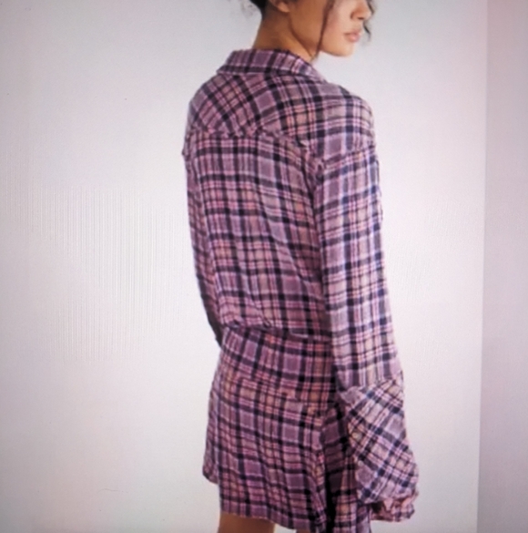 FREE PEOPLE Pink Milo Plaid Dress - Picture 2 of 12